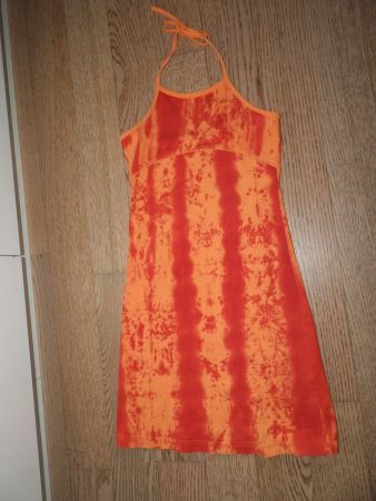 Sommerkleid orange/rot Grösse 146/152