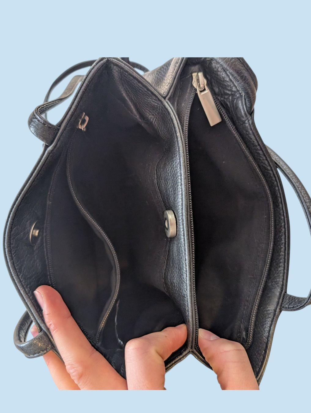 Sacs: Schwarze Vintage-Ledertasche – D'occasion à St. Gallen par nadinewho 3