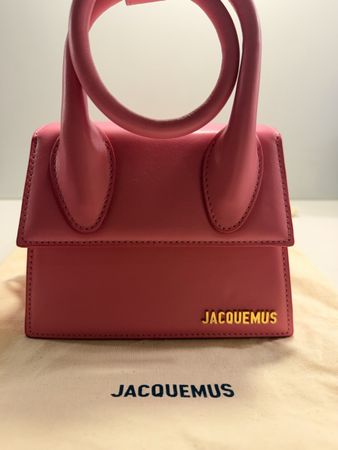 Original Jacquemus Le Chiquito Medium Pink – Leder – mit Sch