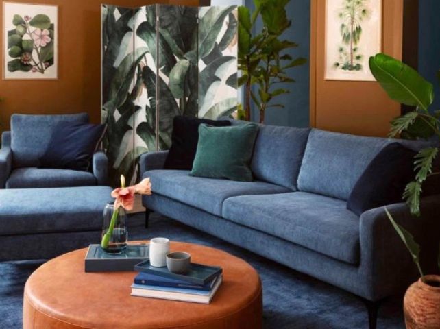 Divani: Stylish Blue Sectional Sofa- Excellent Condition!Sofacompany – Usato da Maur venduto da Sofi___ 1
