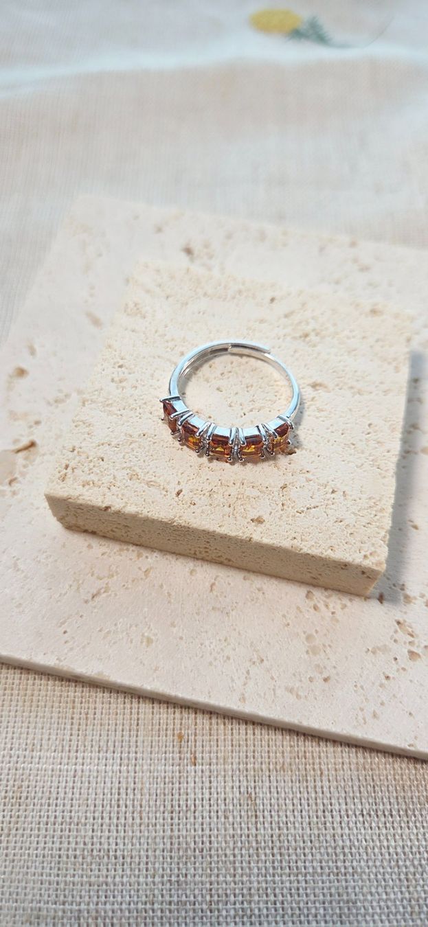 Anelli: NEW - S925 Citrine Ring (Adjustable) – Nuovo (secondo la descrizione) da Zürich venduto da cin_wcf6 5