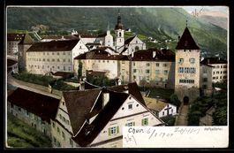 AK Chur, Ortsansicht mit Hofkellerei