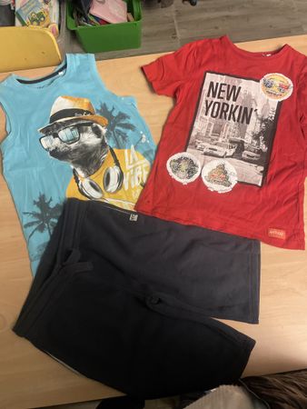 C&A Jungen Sommerkleider Set Gr.134/140 (Emoji)