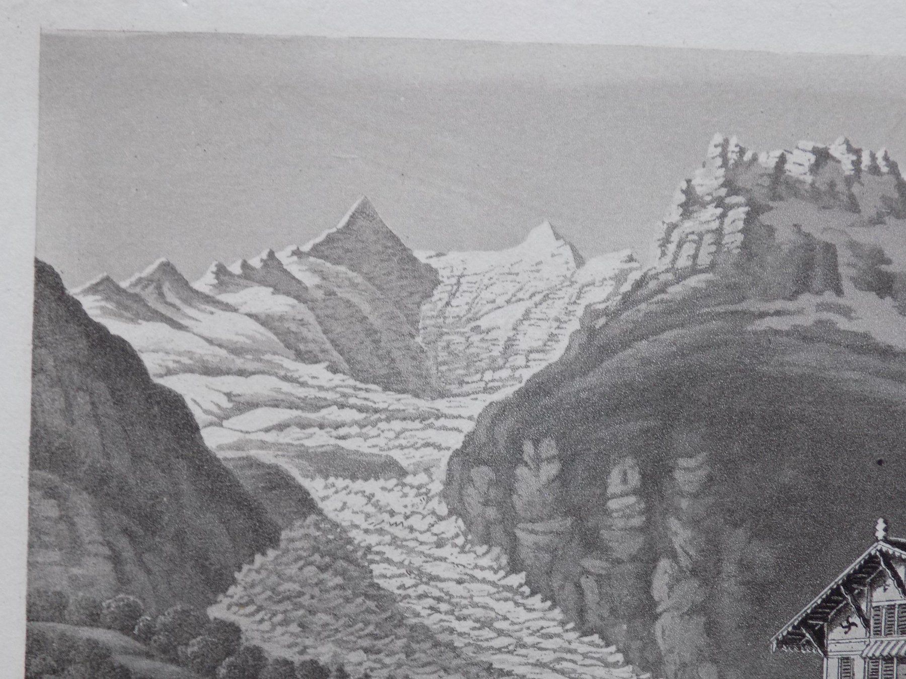 Gravures: Glacier de Grindelwald Gletscher Eiger – D'occasion à Risch par Rischli15 6