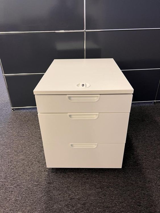 8 x IKEA GALANT Rollcontainer weiss kaum gebraucht mit Code (Gebraucht ...