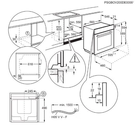 Electrolux Forni: Electrolux EB6SL80CN (2020) Einbaubackofen – Usato da Volketswil venduto da Weberov3074 4