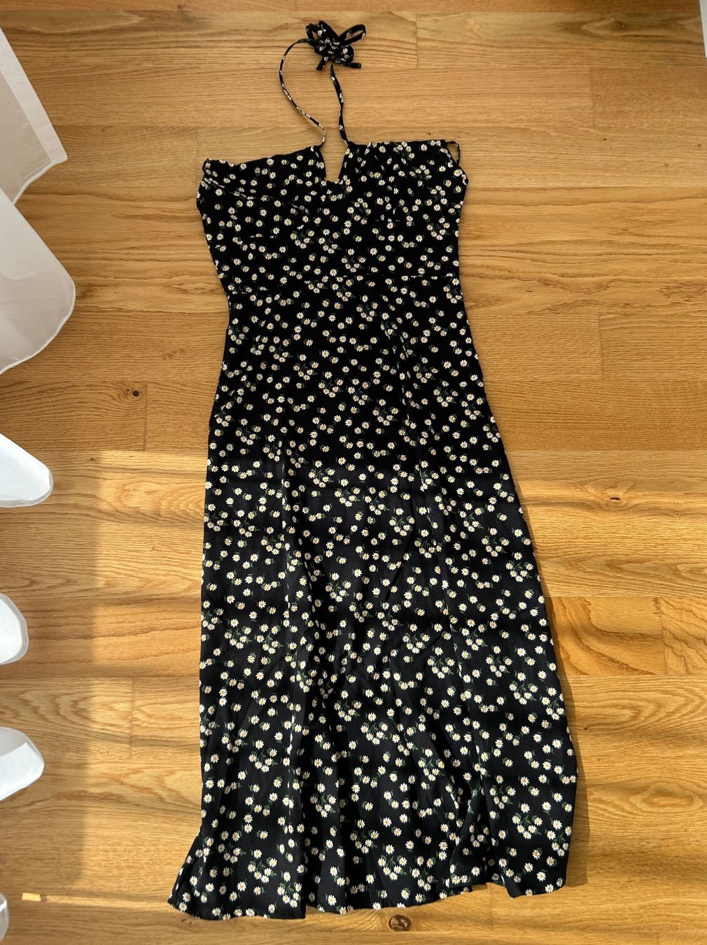 Shein Vestiti: Sommerkleid schwarz Blumenmuster Gr. S/36 – Usato da Altenrhein venduto da _6sbw