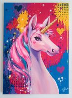 Magisches Pop-Art Einhorn | Modernes Acrylgemälde 50х70 сm