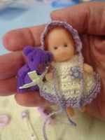 Mini bébé silicone * Lillypurple * 7cm