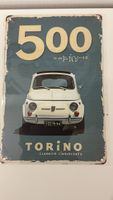 Fiat 500 Blechschild Torino Classico Cinquecento, Deko (54)