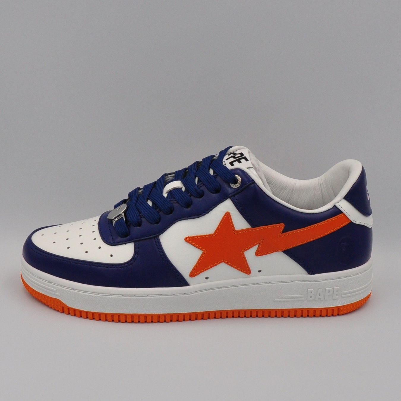 Bape Scarpe da uomo: Bapesta Blue Orange 42.5 – Nuovo e nell'imballaggio originale da Bern venduto da SneakerheavenLT 1