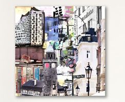Hamburg Pop Art Kunst Modern Bild Hafen City Stadt Funky