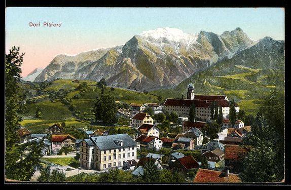 Cartes postales: AK Dorf Pfäfers, Ortsansicht – D'occasion à Berlin par bartko-reher