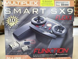 Multiplex SMART SX9 FLEXX, 9-Kanal Fernsteuerung, Neu!