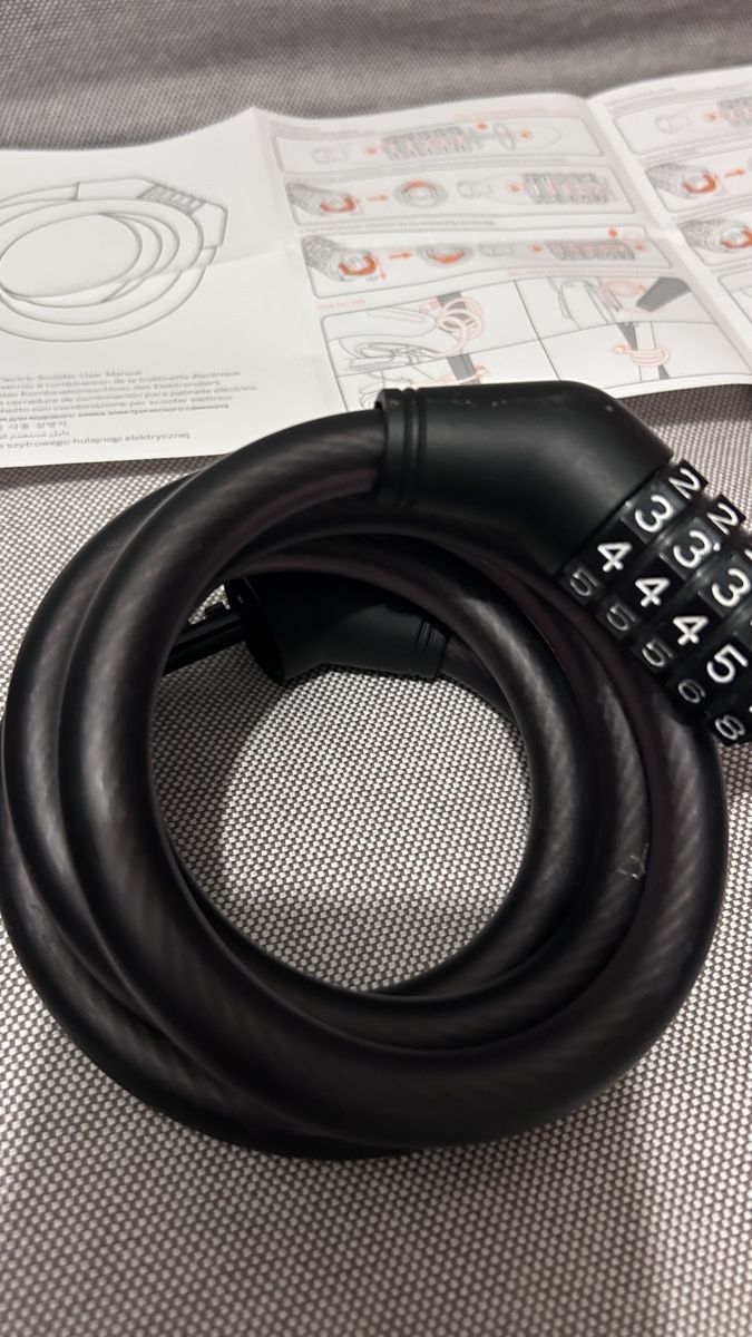 Schlösser: Cable Lock Combination Black Bicycle Security – Gebraucht aus Genève von Noemie.wrmsi 1