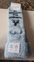 Lustige Wintersocken, Glühwein Motiv, Neu Gr. 43/46