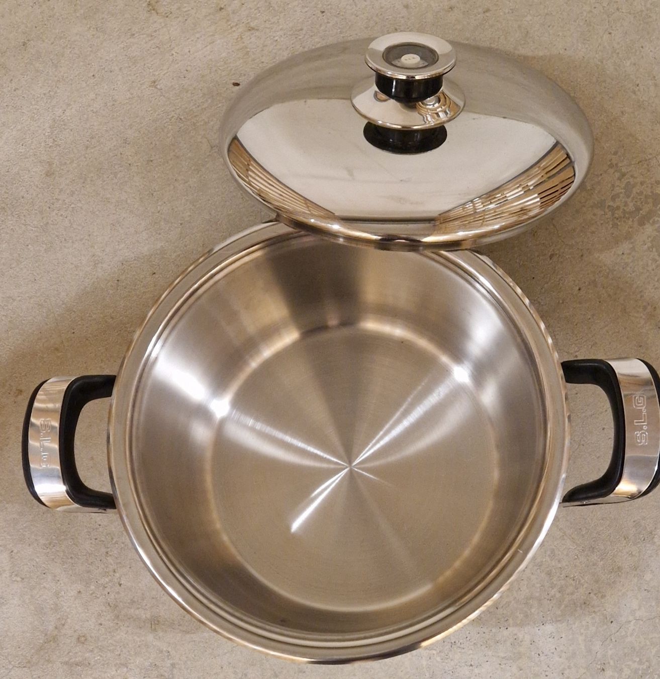 Padelle: HOFFMAN Kochtopf Edelstahl mit Thermometer – Nuovo e nell'imballaggio originale da Zürich venduto da Sissi-Minouche 2