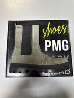 PMG Stiefeletten, Khaki Wildleder, Gr. 36 - Herbst-Look!