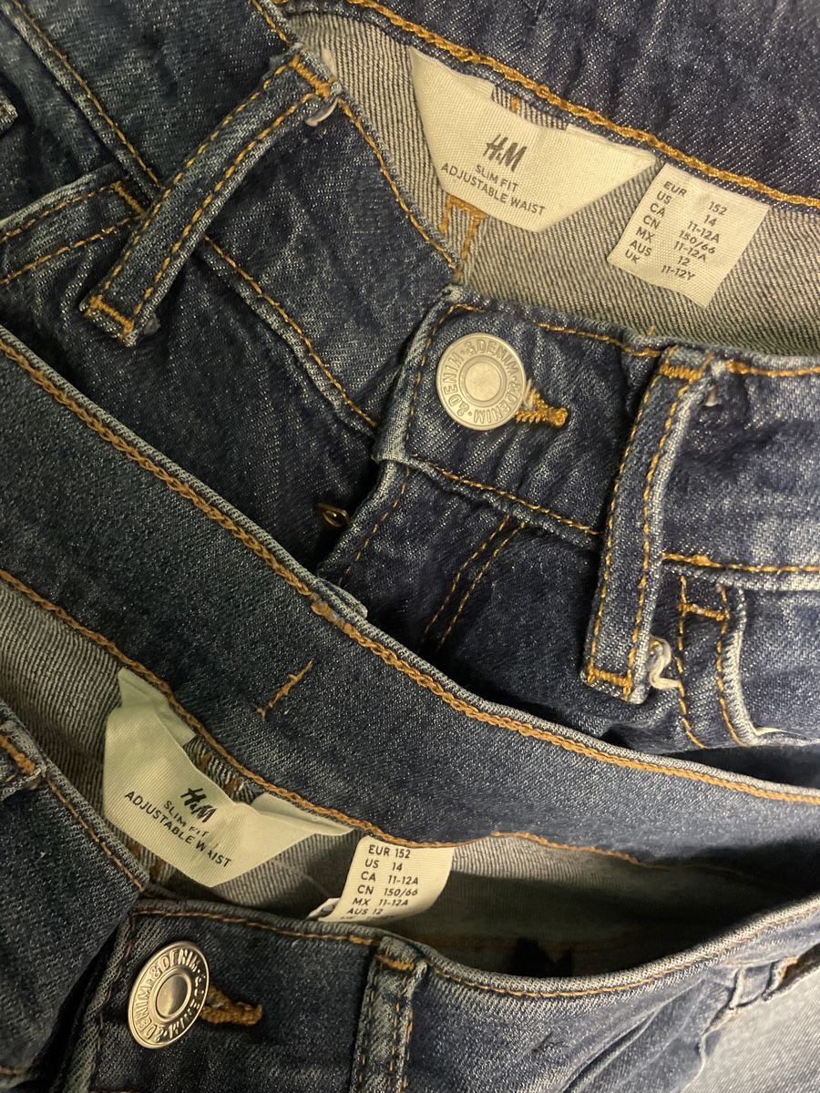 H&M Hosen: 2 H&M stretch Jeans slim fit Gr.152 – Gebraucht aus Obergerlafingen von cabo5 2