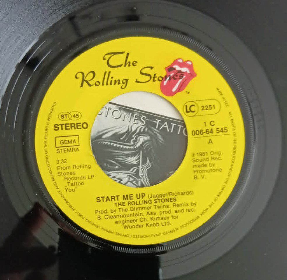Vinyles: Rolling Stones – Start Me Up / disque 7" vinyl 1981 – D'occasion à Le Locle par borgespatricia 2