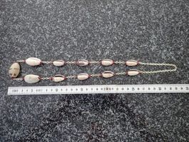 Halskette mit original Muscheln zirka 34cm