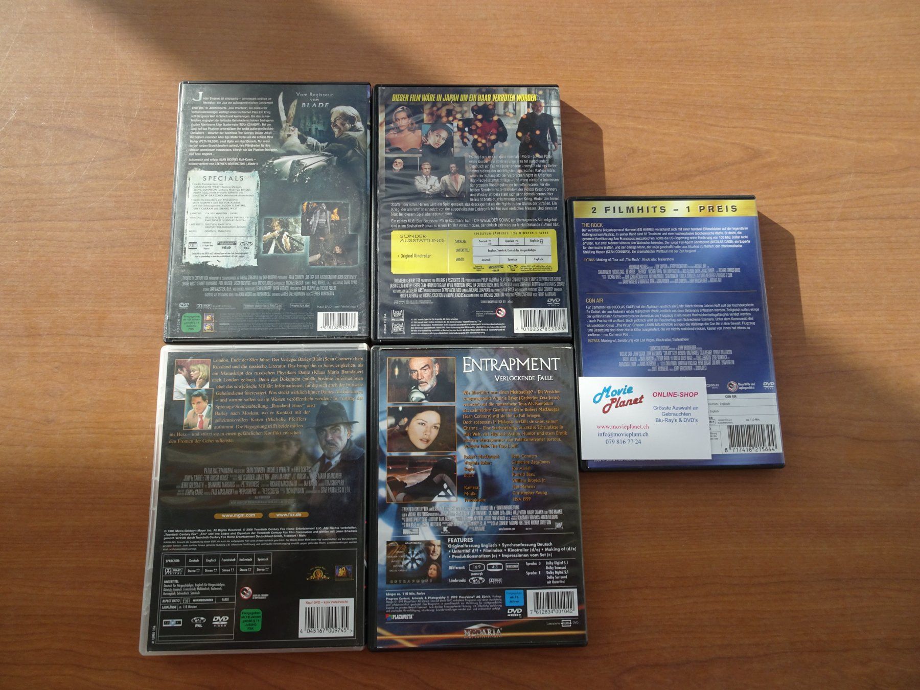 Tutti i DVDs: Sean Connery Filme – Usato da Schenkon venduto da Movieplanet 2