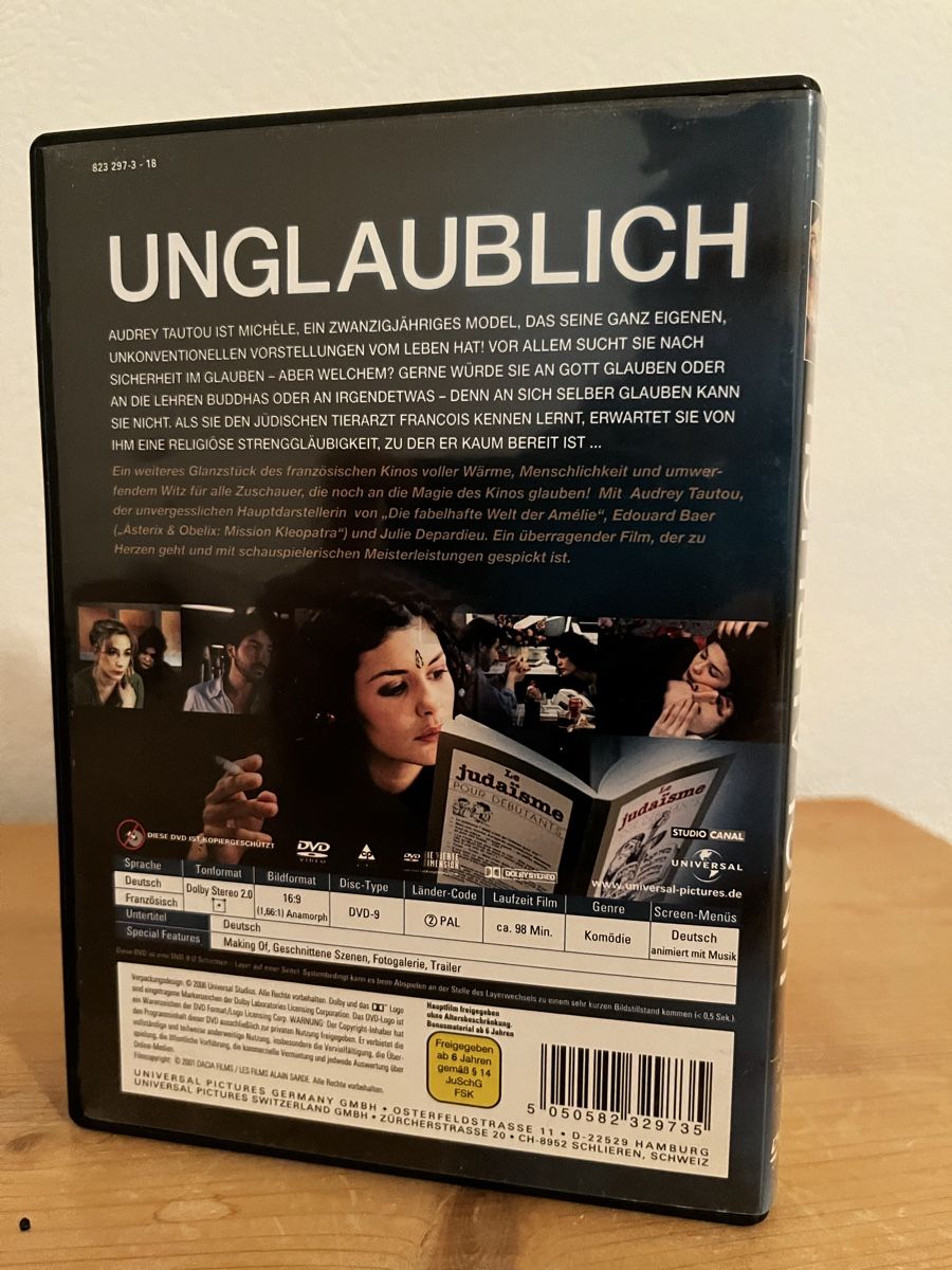Tutti i DVDs: DVD Unlaublich mit Audrey Tautou – Usato da Bassersdorf venduto da McRob00 1