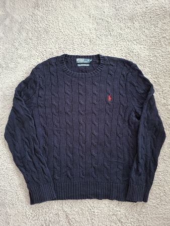 Pull homme Polo Ralph Lauren bleu marine taille M