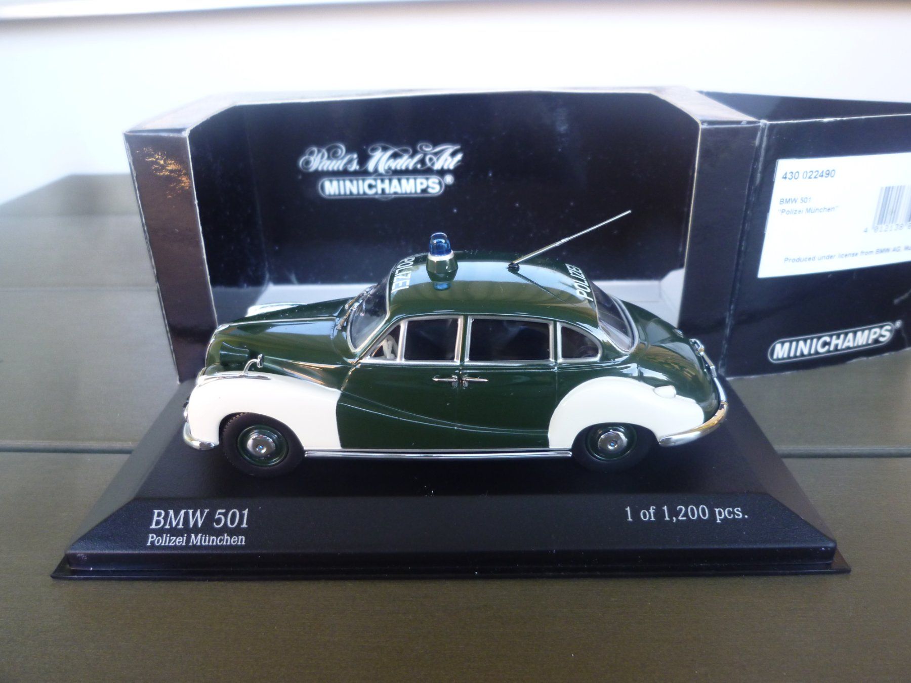BMW Modellini d'auto: BMW 501 "Polizei München" – Nuovo e nell'imballaggio originale da Flawil venduto da Imperiosud 1