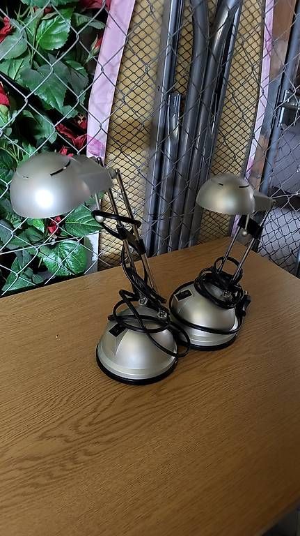 Lampade: Nachttischlampen grau oder blau – Usato da Sarnen venduto da monfur 2