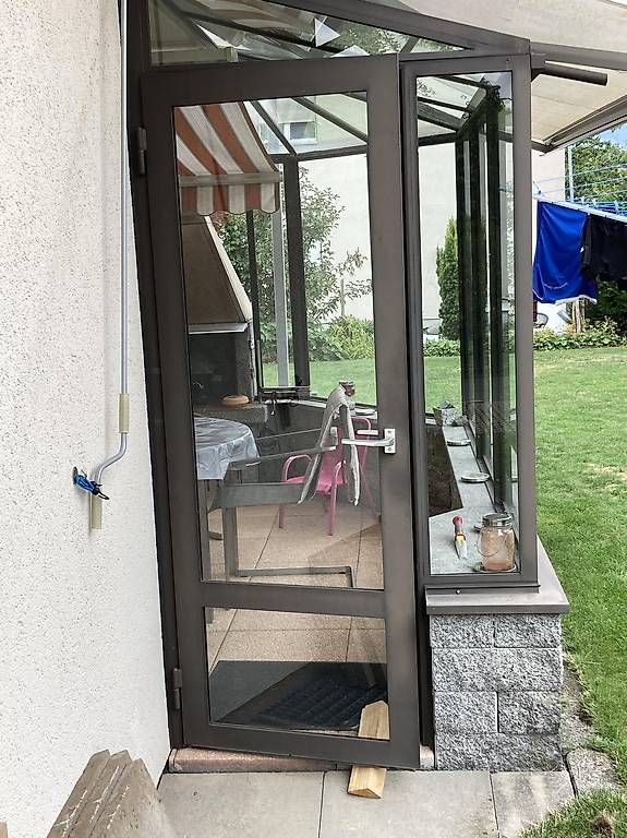 Porte: Stahltüre mit Verglasung, 200x72 cm – Usato da Uetendorf venduto da Bruch54 1