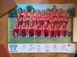 Fussball Poster Polen - WM Argentina 1978