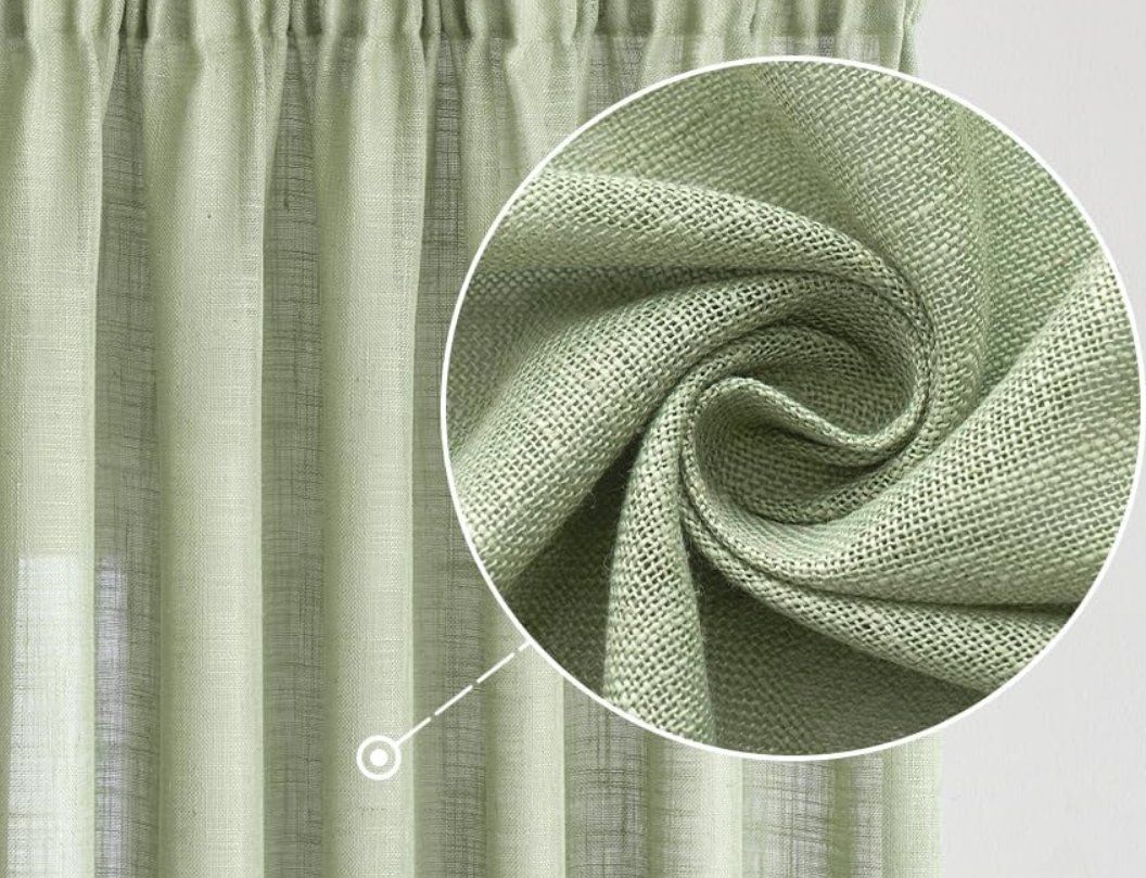 Vorhänge: Vorhänge Leinen 2er Set BxH 140x280cm – Neu (gemäss Beschreibung) aus Adlikon b.Regensdorf von MK-VORHANGSERVICE 1