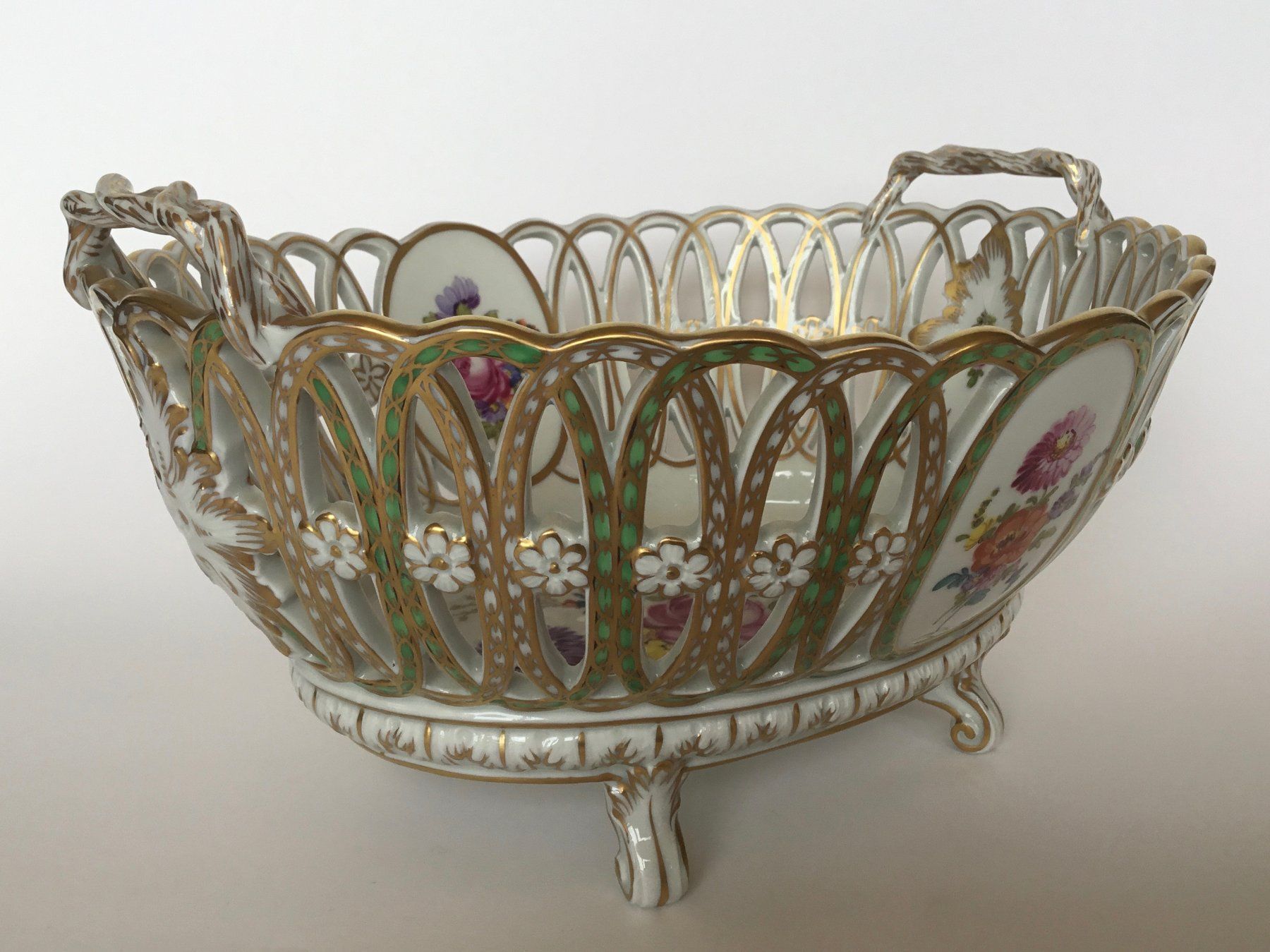 Schalen: DRESDEN - Schale Blumenmotiv, Gold – Neu (gemäss Beschreibung) aus Basel von ekaeufer 3