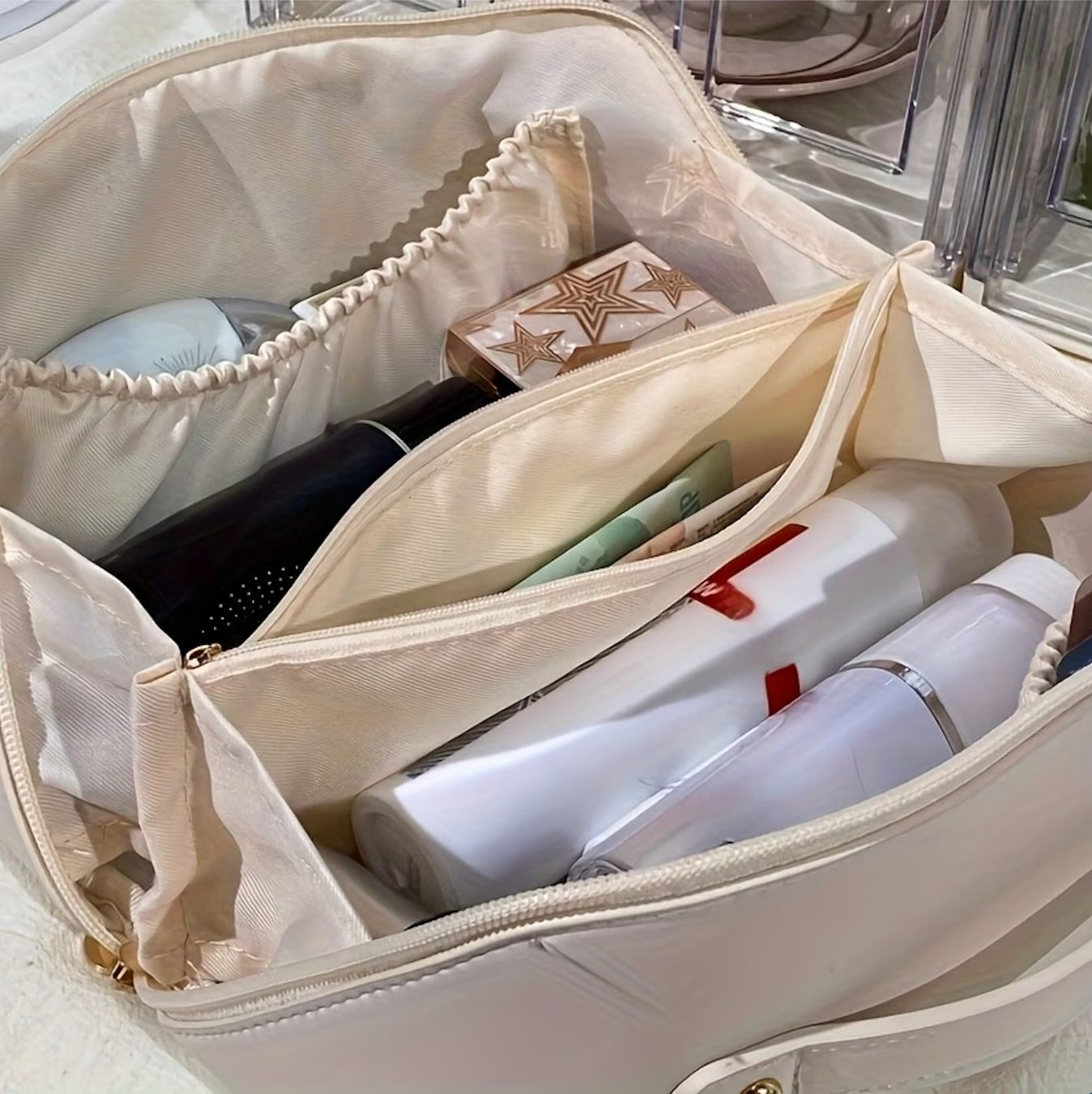Custodie per cosmetici: Kosmetiktasche Reise Make-up Organizer Rosa – Nuovo e nell'imballaggio originale da Dübendorf venduto da TrimTrend 4
