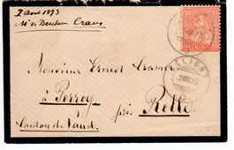 Brief Céligny nach Rolle 1873