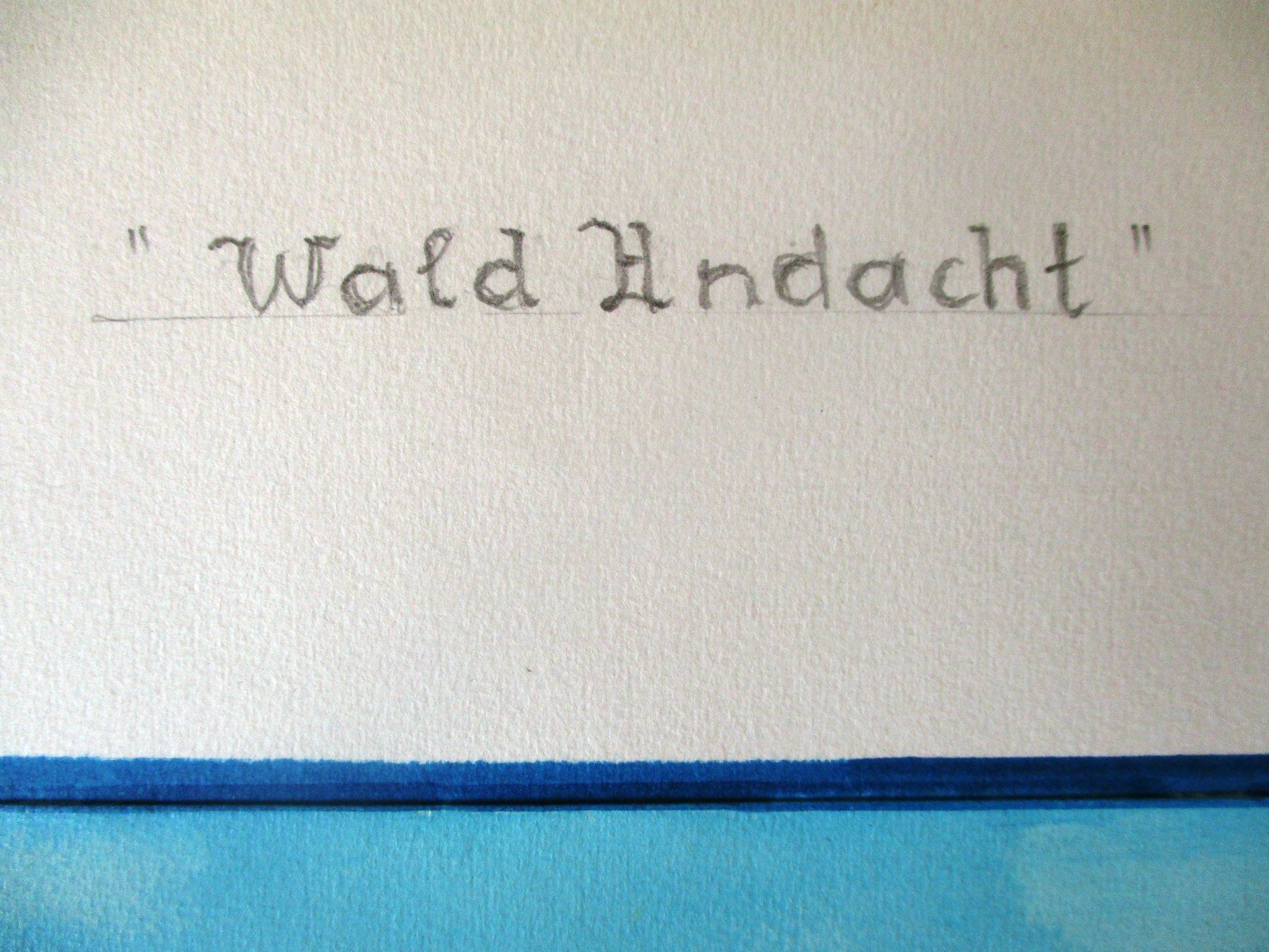 Dipinti: ***Malerei*** Ph. Lang, "Wald Andacht, 14-7-78" – Usato da Pratteln venduto da Bluebird97 2