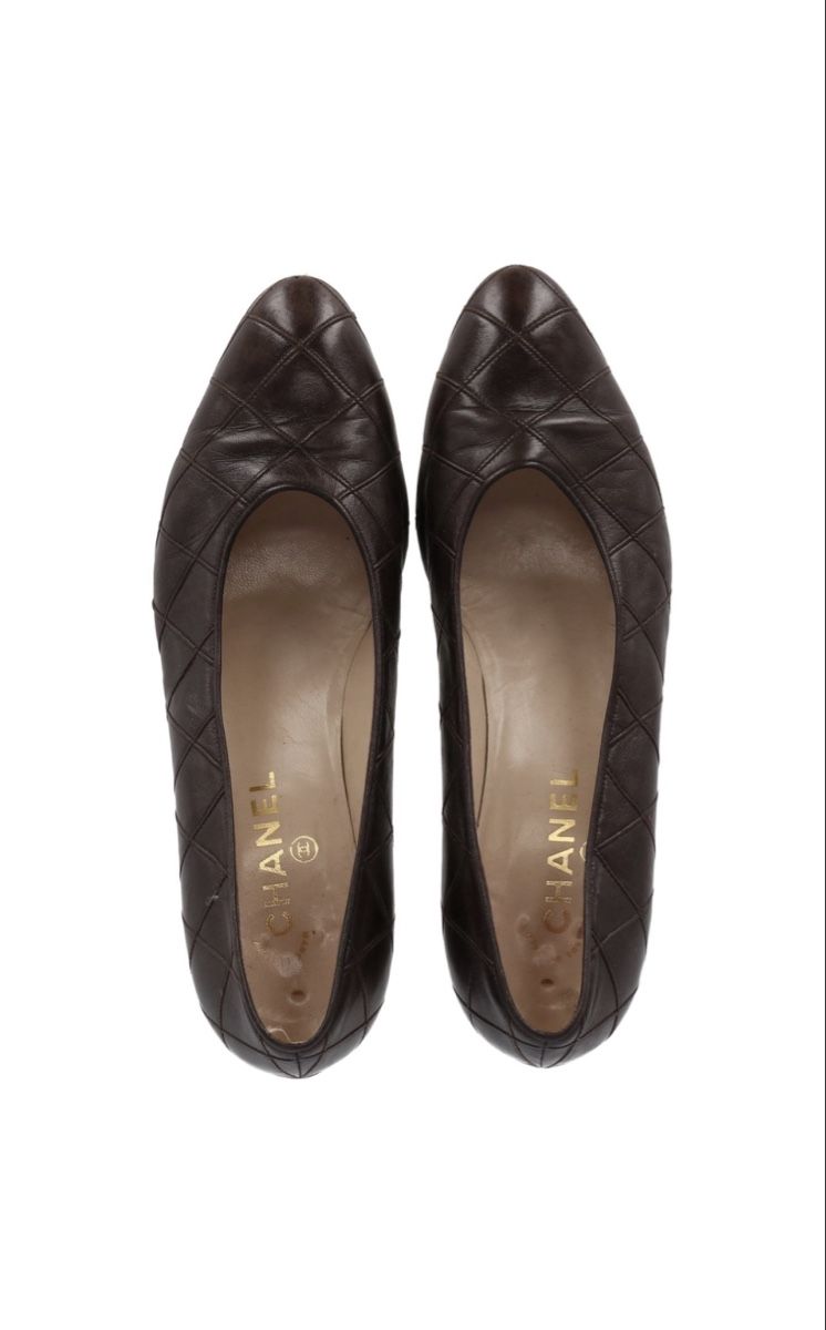 Chanel Damenschuhe: Chanel Quilted Leather Pumps Brown – Gebraucht aus Geneve von mir_ttk6 2