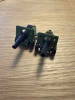 2 Matchbox Field Gun No 32 Lesney Metallspielzeug grün