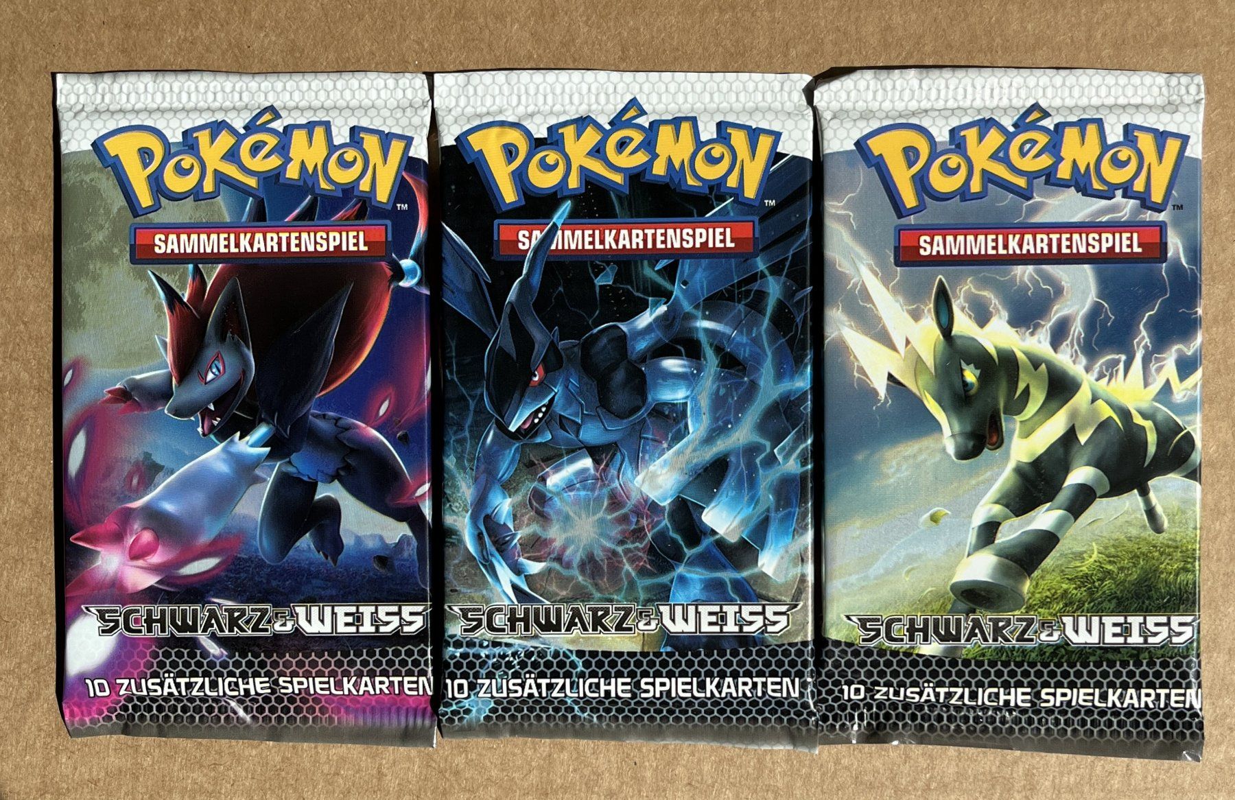 Pokémon Carte collezionabili: 3 Pokémon Schwarz Weiss Booster Deutsch – Nuovo e nell'imballaggio originale da Dornach venduto da Deco89