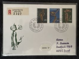 Enveloppe premier jour Liechtenstein 1971 oblitérée Vaduz