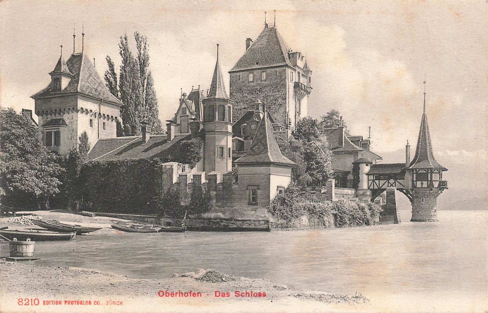 Cartoline postali: Oberhofen das schloss – Usato da Biasca venduto da Blenio71