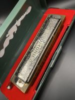 Hohner Super Chromonica 270 Harmonika 12Loch Box & Anleitung
