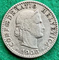 Pièce de 20 ct suisse 1906