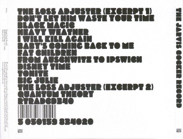 CD: CD Jarvis Cocker - Jarvis Cocker Record (2006) – Usato da Möriken AG venduto da mineralia 1
