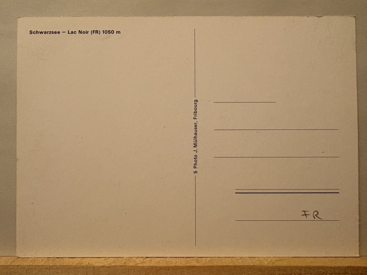 Cartes postales: AK von Schwarzsee – D'occasion à Rümlang par Kartenpost1 1
