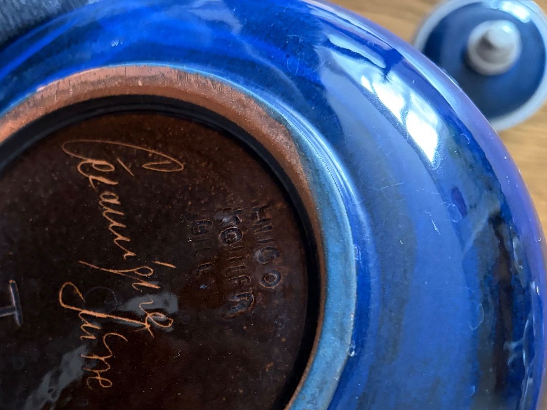 Teekannen: Hugo Kohler Biel Glazed Ceramic Teapot – Gebraucht aus Luzern von AM2nd 4