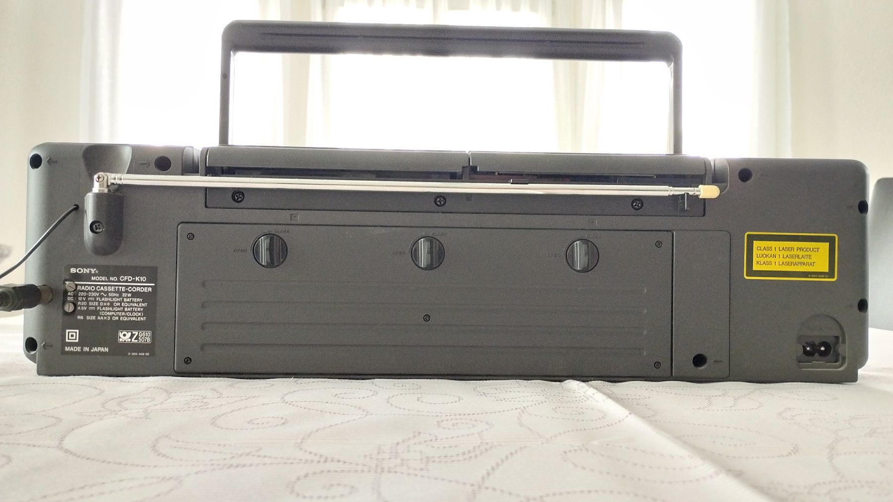 Radio: Sony CD Radio Cassette-Recorder CFD-K10 – Difettoso da Eiken venduto da Koh 2