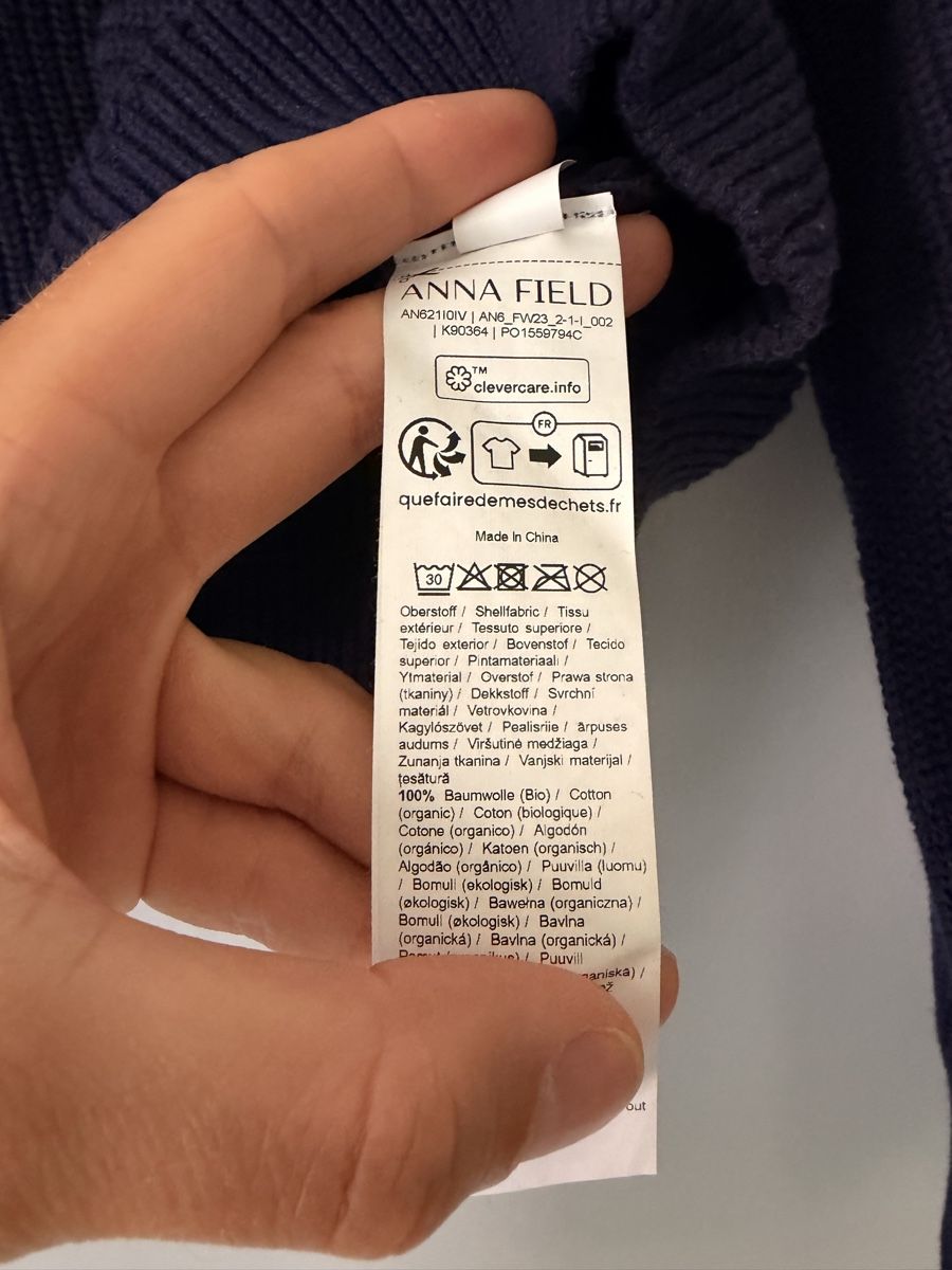 Maglioni & Felpe: Strickpullover aus Baumwolle in Navyblau, Gr. S – Usato da Zürich venduto da 28881084 7