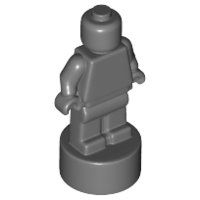 LEGO 90398 Dark Bluish Gray Minifigure, Utensil Statuette